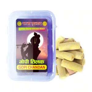 Pure Natural Gopi Chandan Tilak Stick for Pooja (Pack of 4 Pic)