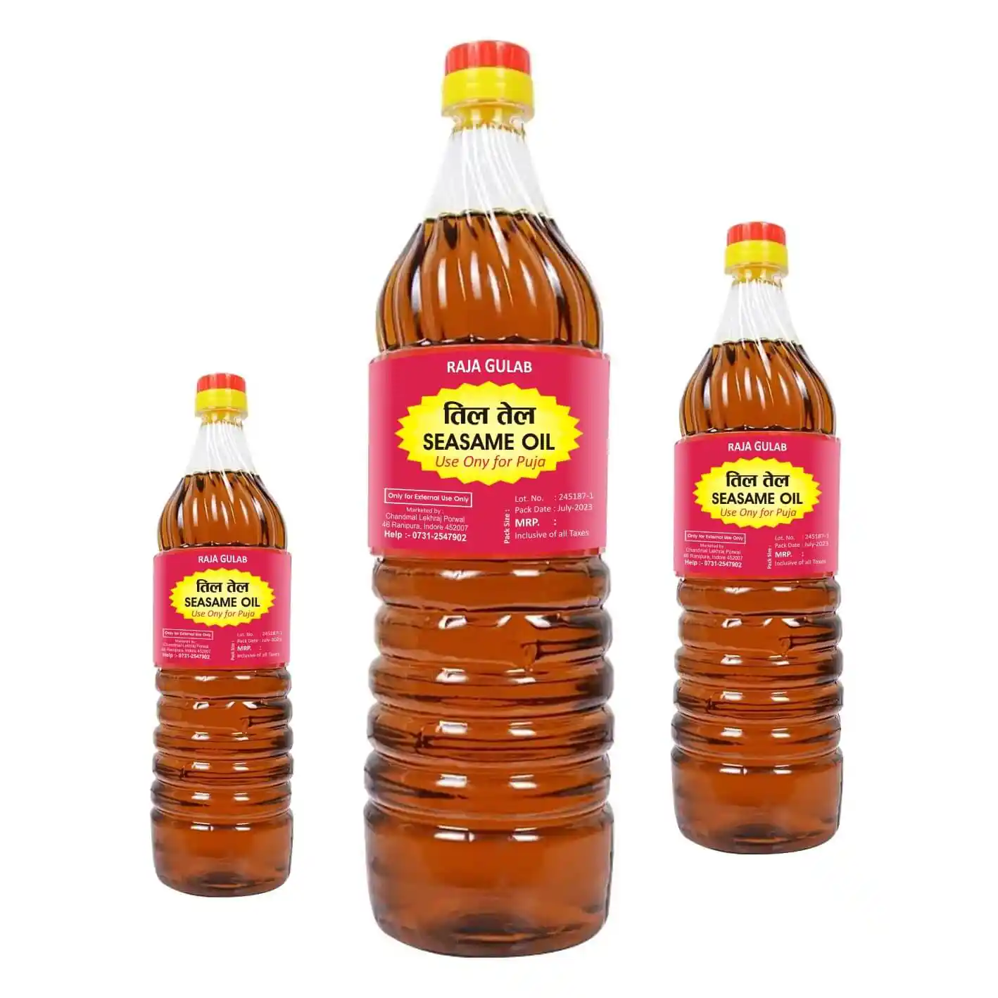 Tilli Oil - SEASAME Oil (Puja Oil's) 200ml/450ml/1-Ltr.
