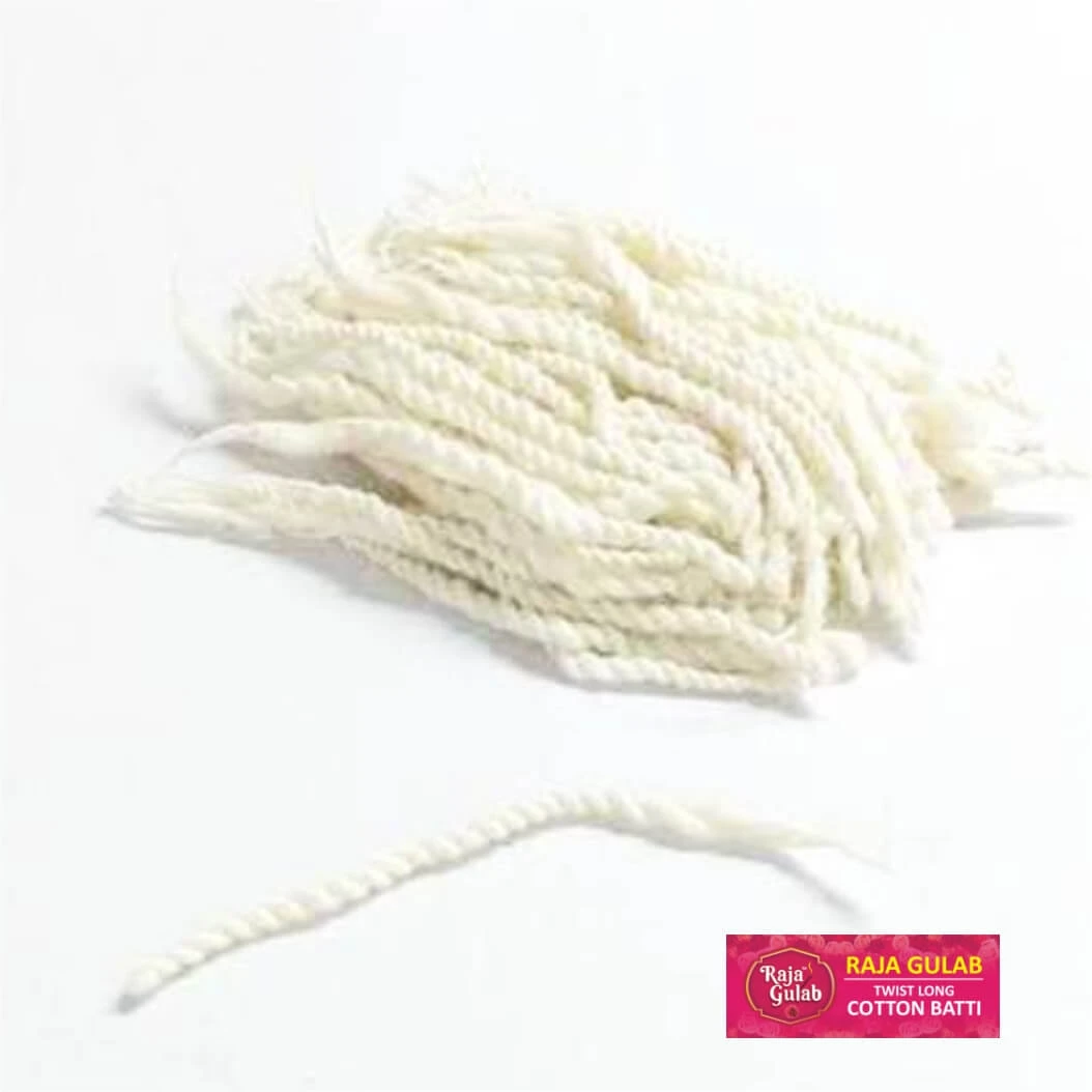 TWIST LONG-COTTON BATT LONG DIYA BATTI (TWIST BATTI) (BOX PACKING)