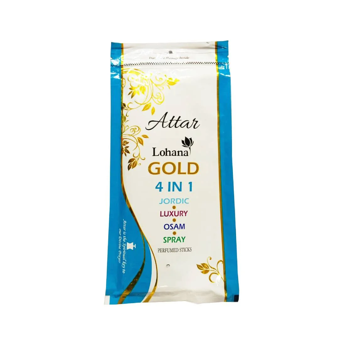 Lohana GOLD 4 IN 1 JORDIC-LUXURY-OSAM-SPRAY Premium Incense Stick (Agarbatti) (110g)-(250g)