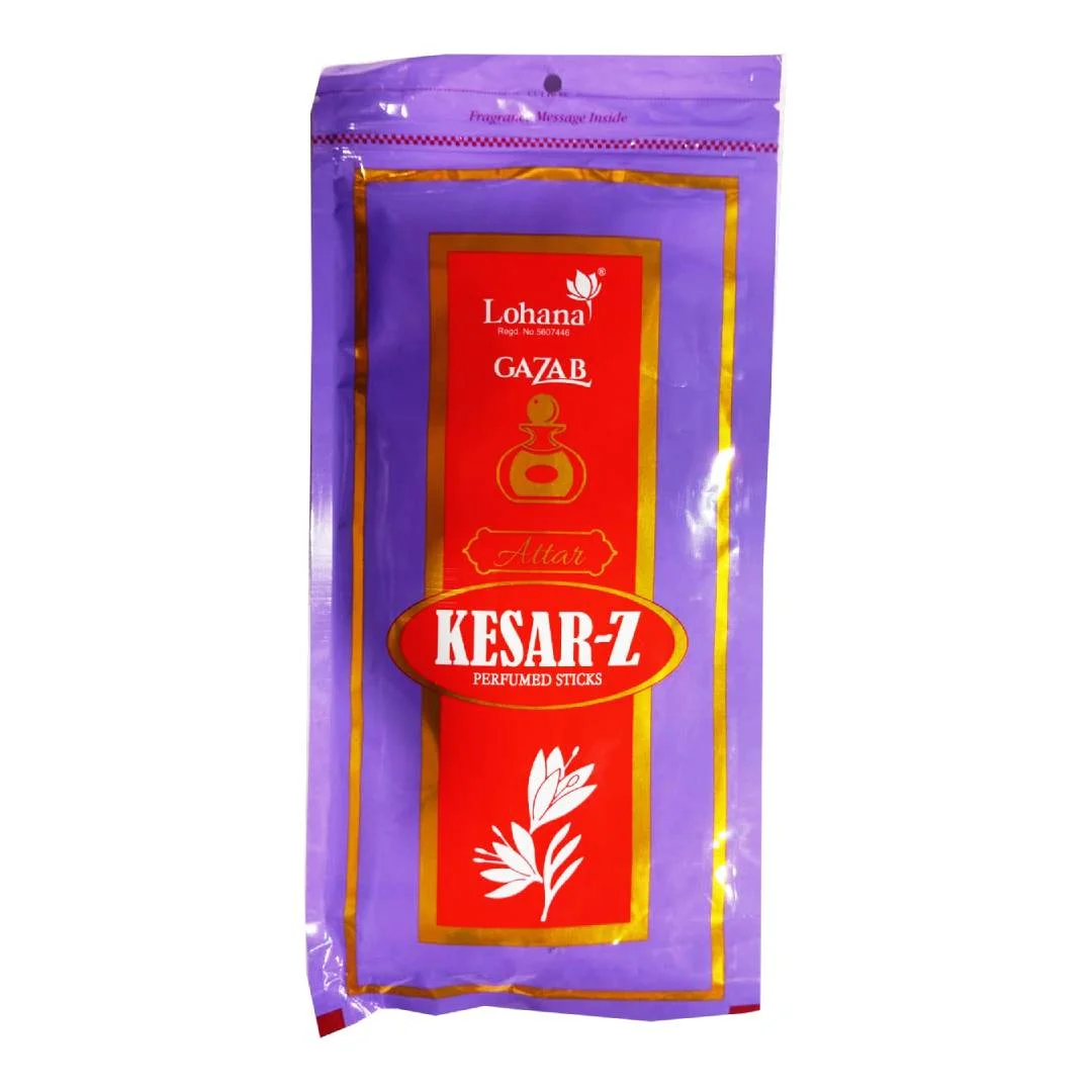 Lohana Gazab Attar (Kesar-Z) Premium Incense Stick (105g)